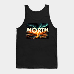 NORTH - northern landscape with polar lights Tank Top